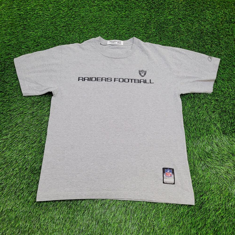 Vintage 90s Las Vegas Raiders Shirt Large 22x26 Gray Football